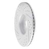 Dynamic Friction 2014-2019 Ford Focus Front Right Drilled & Slotted Geoperformance Rotor by Dynamic Friction Company 830-54082R