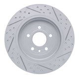 Dynamic Friction 2005-2019 Ford Taurus X Rear Left Drilled & Slotted Geoperformance Rotor by Dynamic Friction Company 830-54088L