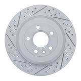 Dynamic Friction 2005-2019 Ford Taurus X Rear Left Drilled & Slotted Geoperformance Rotor by Dynamic Friction Company 830-54088L