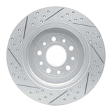 Dynamic Friction 2005-2019 Ford Taurus X Rear Right Drilled & Slotted Geoperformance Rotor by Dynamic Friction Company 830-54088R