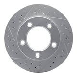 Dynamic Friction 2007-2015 Ford Edge Front Left Drilled & Slotted Geoperformance Rotor by Dynamic Friction Company 830-54089L
