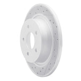 Dynamic Friction 2013-2018 Ford C-Max Rear Left Drilled & Slotted Geoperformance Rotor by Dynamic Friction Company 830-54093L