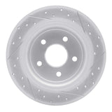 Dynamic Friction 2013-2018 Ford C-Max Rear Left Drilled & Slotted Geoperformance Rotor by Dynamic Friction Company 830-54093L