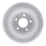 Dynamic Friction 2013-2018 Ford Transit Connect Rear Right Drilled & Slotted Geoperformance Rotor by Dynamic Friction Company 830-54093R