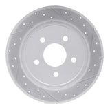 Dynamic Friction 2013-2018 Ford Transit Connect Rear Right Drilled & Slotted Geoperformance Rotor by Dynamic Friction Company 830-54093R