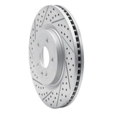 Dynamic Friction 2011-2019 Ford Taurus Sho Front Left Drilled & Slotted Geoperformance Rotor by Dynamic Friction Company 830-54094L