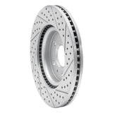 Dynamic Friction 2011-2019 Ford Taurus Sho Front Left Drilled & Slotted Geoperformance Rotor by Dynamic Friction Company 830-54094L
