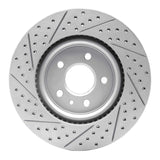 Dynamic Friction 2011-2019 Ford Flex Front Right Drilled & Slotted Geoperformance Rotor by Dynamic Friction Company 830-54094R