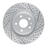 Dynamic Friction 2011-2019 Ford Flex Front Right Drilled & Slotted Geoperformance Rotor by Dynamic Friction Company 830-54094R