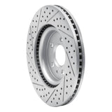 Dynamic Friction 2011-2019 Ford Flex Front Right Drilled & Slotted Geoperformance Rotor by Dynamic Friction Company 830-54094R
