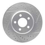 Dynamic Friction 2015-2020 Ford SSV Plug-In Hybrid Front Right Drilled & Slotted Geoperformance Rotor by Dynamic Friction Company 830-54095R