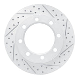 R1 Concepts 1980-1994 Ford F-350 4WD (Excl Super Duty) Front Right Drilled & Slotted Geoperformance Rotor by R1 Concepts 830-54108R