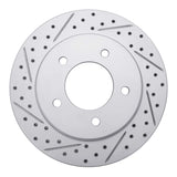 R1 Concepts 1997-2004 Ford F-150 4WD Front Left Drilled & Slotted Geoperformance Rotor by R1 Concepts 830-54147L