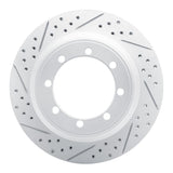 R1 Concepts 1999-2004 Ford F-350 Super Duty 4WD Rear Left Drilled & Slotted Geoperformance Rotor by R1 Concepts 830-54160L