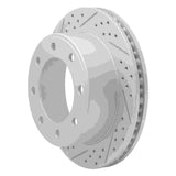R1 Concepts 1999-2005 Ford F-250 4WD (Super Duty) Rear Left Drilled & Slotted Geoperformance Rotor by R1 Concepts 830-54161L