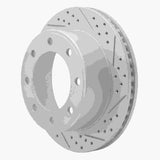 R1 Concepts 1999-2005 Ford F-350 Super Duty 2WD Rear Right Drilled & Slotted Geoperformance Rotor by R1 Concepts 830-54161R