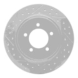 Dynamic Friction 2002-2010 Ford Explorer Sport Trac Rear Left Drilled & Slotted Geoperformance Rotor by Dynamic Friction Company 830-54178L