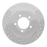 Dynamic Friction 2002-2010 Ford Explorer Rear Right Drilled & Slotted Geoperformance Rotor by Dynamic Friction Company 830-54178R