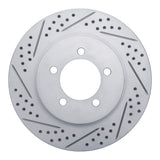 Dynamic Friction 2002-2005 Ford Explorer Front Left Drilled & Slotted Geoperformance Rotor by Dynamic Friction Company 830-54179L