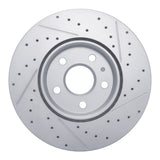 Dynamic Friction 2002-2005 Ford Explorer Front Right Drilled & Slotted Geoperformance Rotor by Dynamic Friction Company 830-54179R