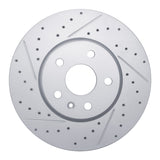 Dynamic Friction 2002-2005 Ford Explorer Front Right Drilled & Slotted Geoperformance Rotor by Dynamic Friction Company 830-54179R
