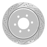 Dynamic Friction 2002-2006 Ford Expedition Rear Left Drilled & Slotted Geoperformance Rotor by Dynamic Friction Company 830-54181L