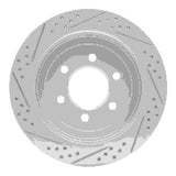 Dynamic Friction 2002-2006 Ford Expedition Rear Right Drilled & Slotted Geoperformance Rotor by Dynamic Friction Company 830-54181R