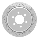 Dynamic Friction 2002-2006 Ford Expedition Rear Right Drilled & Slotted Geoperformance Rotor by Dynamic Friction Company 830-54181R