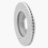Dynamic Friction 2002-2006 Ford Expedition Front Right Drilled & Slotted Geoperformance Rotor by Dynamic Friction Company 830-54183R