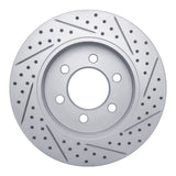 Dynamic Friction 2004-2008 Ford F-150 4WD Front Left Drilled & Slotted Geoperformance Rotor by Dynamic Friction Company 830-54186L