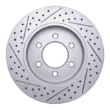 Dynamic Friction 2004-2008 Ford F-150 4WD Front Right Drilled & Slotted Geoperformance Rotor by Dynamic Friction Company 830-54186R