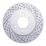 Dynamic Friction 2004-2008 Ford F-150 4WD Front Right Drilled & Slotted Geoperformance Rotor by Dynamic Friction Company 830-54186R