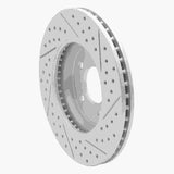 Dynamic Friction 2005-2012 Ford Escape Front Left Drilled & Slotted Geoperformance Rotor by Dynamic Friction Company 830-54193L