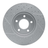 Dynamic Friction 2005-2012 Ford Escape Front Right Drilled & Slotted Geoperformance Rotor by Dynamic Friction Company 830-54193R