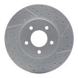 Dynamic Friction 2005-2012 Ford Escape Front Right Drilled & Slotted Geoperformance Rotor by Dynamic Friction Company 830-54193R