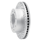 Dynamic Friction 2005-2012 Ford F-350 Super Duty 2WD Front Left Drilled & Slotted Geoperformance Rotor by Dynamic Friction Company 830-54198L