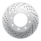 Dynamic Friction 2005-2012 Ford F-350 Super Duty 2WD Front Left Drilled & Slotted Geoperformance Rotor by Dynamic Friction Company 830-54198L