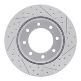 Dynamic Friction 2005-2012 Ford F-250 2WD (Super Duty) Rear Left Drilled & Slotted Geoperformance Rotor by Dynamic Friction Company 830-54199L
