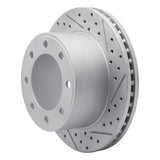Dynamic Friction 2005-2012 Ford F-250 2WD (Super Duty) Rear Right Drilled & Slotted Geoperformance Rotor by Dynamic Friction Company 830-54199R