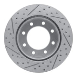 Dynamic Friction 2005-2012 Ford F-250 2WD (Super Duty) Rear Right Drilled & Slotted Geoperformance Rotor by Dynamic Friction Company 830-54199R