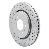 Dynamic Friction 2007-2021 Ford F-150 RWD Front Left Drilled & Slotted Geoperformance Rotor by Dynamic Friction Company 830-54204L