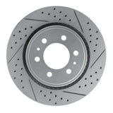 Dynamic Friction 2007-2021 Ford F-150 RWD Front Right Drilled & Slotted Geoperformance Rotor by Dynamic Friction Company 830-54204R