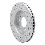 Dynamic Friction 2007-2021 Ford F-150 RWD Front Right Drilled & Slotted Geoperformance Rotor by Dynamic Friction Company 830-54204R