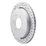 Dynamic Friction 2007-2017 Ford Expedition Rear Left Drilled & Slotted Geoperformance Rotor by Dynamic Friction Company 830-54205L
