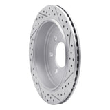 Dynamic Friction 2007-2017 Ford Expedition Rear Left Drilled & Slotted Geoperformance Rotor by Dynamic Friction Company 830-54205L