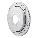 Dynamic Friction 2007-2017 Ford Expedition Rear Right Drilled & Slotted Geoperformance Rotor by Dynamic Friction Company 830-54205R