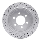 Dynamic Friction 2007-2017 Ford Expedition Rear Right Drilled & Slotted Geoperformance Rotor by Dynamic Friction Company 830-54205R