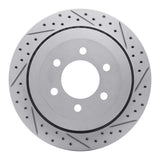 Dynamic Friction 2007-2017 Ford Expedition Rear Right Drilled & Slotted Geoperformance Rotor by Dynamic Friction Company 830-54205R
