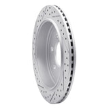 Dynamic Friction 2007-2017 Ford Expedition Rear Right Drilled & Slotted Geoperformance Rotor by Dynamic Friction Company 830-54205R