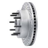 Dynamic Friction 2006-2012 Ford F-250 2WD (Super Duty) Front Left Drilled & Slotted Geoperformance Rotor by Dynamic Friction Company 830-54206L